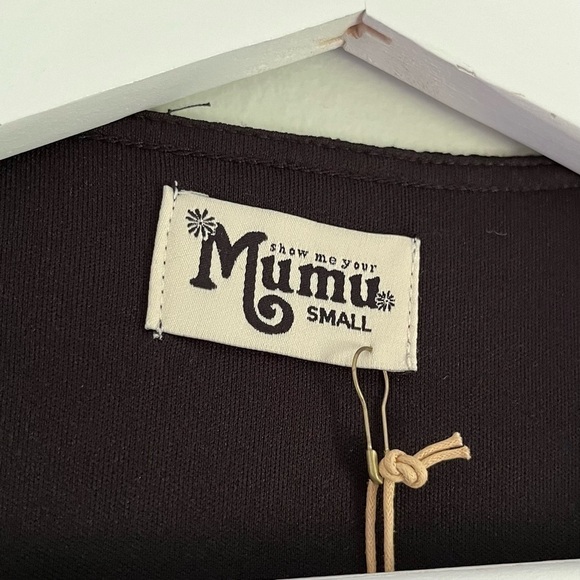 NWT Show Me Your MuMu Women’s Lace Tyler Tunic Mini Dress Black Size Small - Picture 8 of 11